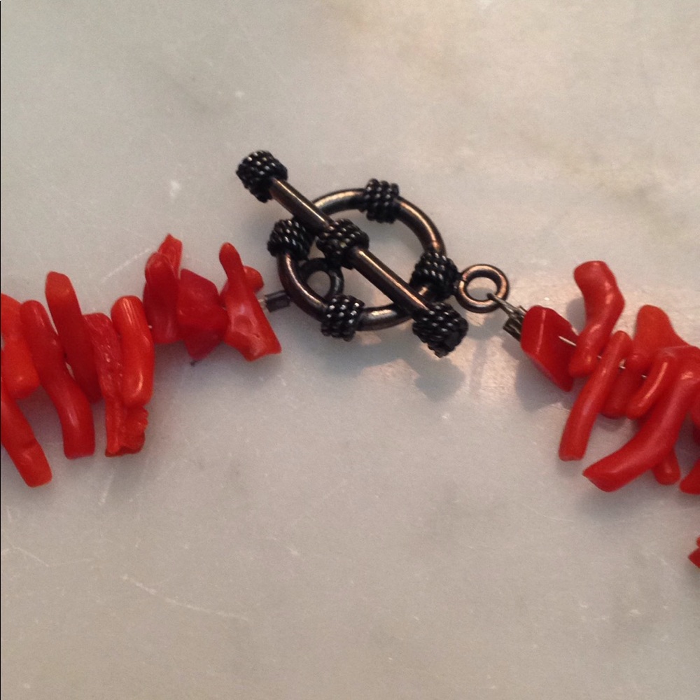 VINTAGE 1970s Genuine Red Branch Coral Necklace - Picture 5 of 5